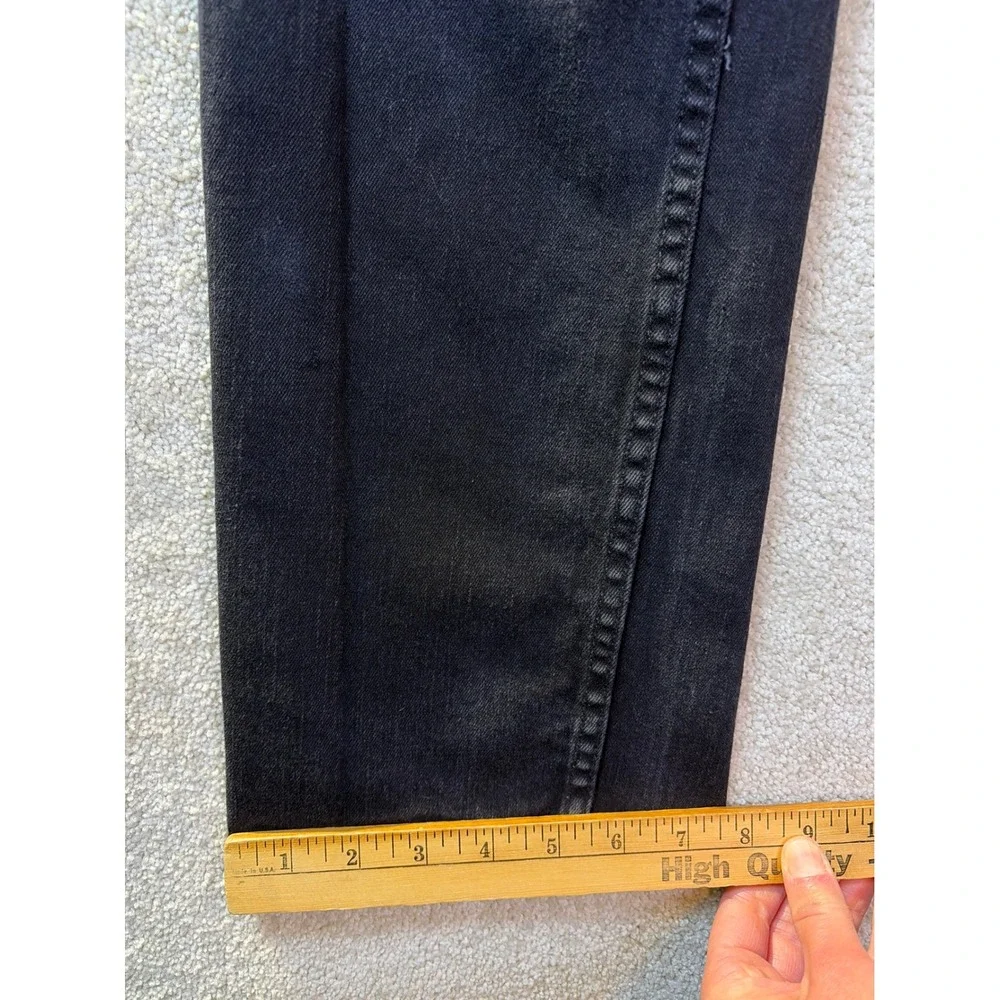 Levi's 514 Straight Fit‎ Jeans Mens 33x32 (Fits 32x31) Black Denim Stretch Pants